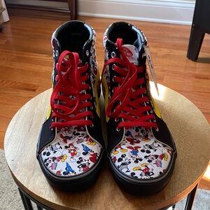 Brand New Vans Multicolor Disney Mickey Mouse Sneakers
